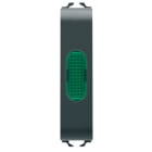 GEWISS GEWGW12642 SPIA DI SEGNALAZIONE VERDE 1/2M NERO