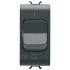 GEWISS - GEWGW12468 INTERRUTTORE AUTOMATICO MAGNETOTERMICO - CURVA C - 1P+N 16A 230Vac - 1 MODULO - NERO SATINATO - CHORUSMART