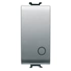 GEWISS - GEWGW14134 PULSANTE BIPOLARE 250V ac - NA 16A - NEUTRO - SIMBOLO 0 - 1 MODULO - TITANIO - CHORUSMART