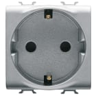 GEWISS - GEWGW14241 PRESA STANDARD TEDESCO 250V ac - 2P+T 16A - 2 MODULI - TITANIO - CHORUSMART