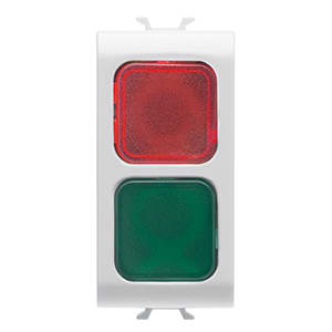 GEWISS GEWGW10629 SPIA DI SEGNAL.DOPPIA ROSSO/VERDE BIANCO