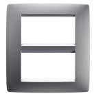 GEWISS - GEWGW16108VT PLACCA ONE - IN TECNOPOLIMERO VERNICIATO - 8 POSTI - TITANIO - CHORUSMART