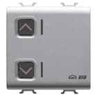 GEWISS - GEWGW14797 ATTUATORE PER TAPPARELLE - 1 CANALE - 6A - KNX - 2 MODULI - TITANIO - CHORUSMART