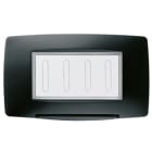 GEWISS - GEWGW16704TN PLACCA STAGNA STANDARD ITALIANO - 4 POSTI IP55 - NERO - CHORUSMART