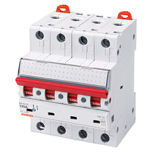 GEWISS - GEWGW96179 INTERRUTTORE DI MANOVRA-SEZIONATORE - 4P 125A 415 - 4 MODULI