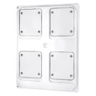 GEWISS GEWGW68748W PANNELLO 4 FLANGE 85X75 BIAN