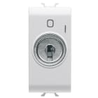GEWISS - GEWGW10145 PULSANTE 1M 2P NA 10A+CHIAVE BIANCO