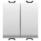 GEWISS - GEWGW10159F DEVIATORE+PULSANTE - 250V ac - MORSETTI CABLAGGIO RAPIDO - UNIPOLARE 16AX / UNIPOLARE NA 16A - TASTO NEUTRO - 2 MODULI - BIANCO LUCIDO - CHORUSMART