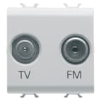 GEWISS - GEWGW10381 PRESA TV+FM 2M BIANCO