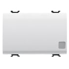 GEWISS - GEWGW10183 PULSANTE UNIPOLARE 250V ac - NA 16A ILLUMINABILE - CON LENTE NEUTRA SOSTITUIBILE - 3 MODULI - BIANCO LUCIDO - CHORUSMART