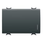 GEWISS - GEWGW12182 PULSANTE UNIPOLARE 250V ac - NA 16A ILLUMINABILE - CON DIFFUSORE - 3 MODULI - NERO SATINATO - CHORUSMART