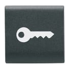 GEWISS - GEWGW12543 TASTO INTERCAMBIABILE - 22X22mm - CHIAVE - NERO SATINATO - CHORUSMART