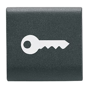 GEWISS GEWGW12543 TASTO INTERCAMB. CHIAVE NERO
