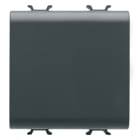 GEWISS - GEWGW12198 COPRIFORO - 2 MODULI - NERO SATINATO - CHORUSMART