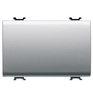 GEWISS - GEWGW14041 INTERRUTTORE UNIPOLARE 250V ac - 16AX - NEUTRO - 3 MODULI - TITANIO - CHORUSMART