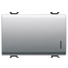 GEWISS - GEWGW14182 PULSANTE UNIPOLARE 250V ac - NA 16A ILLUMINABILE - CON DIFFUSORE - 3 MODULI - TITANIO - CHORUSMART