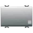 GEWISS - GEWGW14083 DEVIATORE UNIPOLARE 250V ac - 16AX ILLUMINABILE - CON LENTE NEUTRA SOSTITUIBILE - 3 MODULI - TITANIO - CHORUSMART