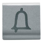 GEWISS - GEWGW14544 TASTO INTERCAMBIABILE - 22X22mm - CAMPANELLO - TITANIO - CHORUSMART