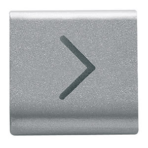 GEWISS - GEWGW14546 TASTO INTERCAMBIABILE - 22X22mm - FRECCIA ORIZZONTALE - TITANIO - CHORUSMART