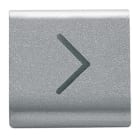 GEWISS - GEWGW14546 TASTO INTERCAMBIABILE - 22X22mm - FRECCIA ORIZZONTALE - TITANIO - CHORUSMART