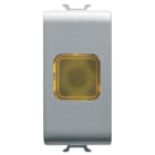 GEWISS - GEWGW14624 SPIA DI SEGNALAZIONE SINGOLA - AMBRA - 1 MODULO - TITANIO - CHORUSMART