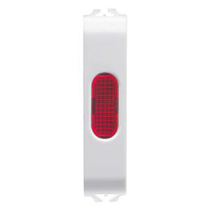 GEWISS - GEWGW10643 SPIA DI SEGNALAZIONE ROSSO 1/2M BIANCO