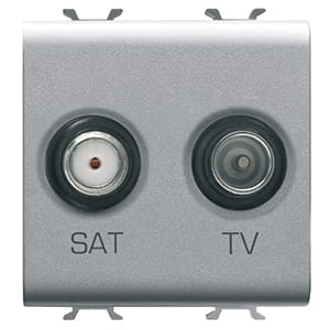 GEWISS - GEWGW14383 PRESA TV+SAT 2M TITANIO