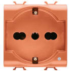 GEWISS GEWGW10234 PR.2M 2P+T 16A BIV.ST.ITA./TED.ARANCIO