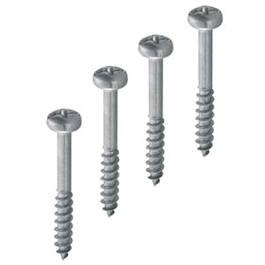 GEWISS - GEWDX59450 KIT 4 VITI AUTOFILETTANTI IN ACCIAIO INOX - PER POZZETTI 300X300X300