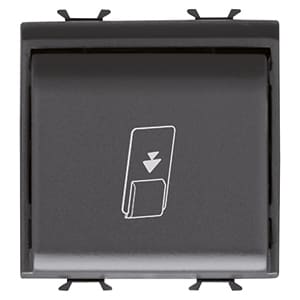 GEWISS GEWGW12039 BADGE ELETTROMECCANICO 2M CH/BK