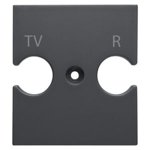 GEWISS - GEWGW12386 SUPPORTO UNIVERSALE - PRESE COMBINATE TV-R - NERO SATINATO - CHORUSMART