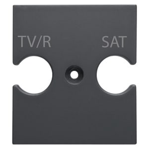 GEWISS - GEWGW12387 SUPPORTO PRESE COMBINATE TV-R-SAT CH/BK