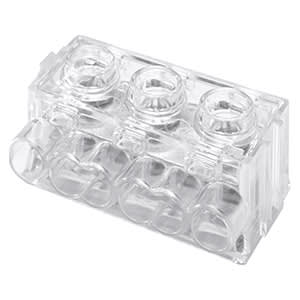 GEWISS - GEWGW44706 MORSETTIERA CON SERRAGGIO A PIASTRINA - 6 VIE x 6MMQ - 450V - TRASPARENTE