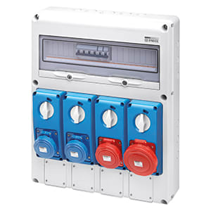 GEWISS - GEWGW68208N Q-DIN20 ASD 4PR.BL.VR.SBF 4FL.IP65