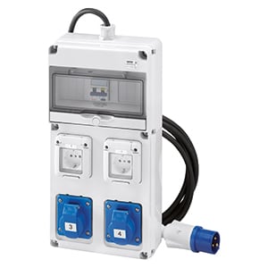 GEWISS - GEWGW68203N Q-DIN10 ASC IEC 2X2P 2XCIV16A MOBILE