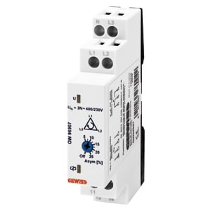 GEWISS - GEWGW96907 RELE DI CONTROLLO FASI IN SISTEMA TRIFASE - 230/400V ac 50/60Hz - 1 MODULO
