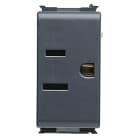 GEWISS - GEWGW30232 PRESA STANDARD USA 125V ac - 2P+T 15A - 1 MODULO - PLAYBUS