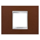 GEWISS - GEWGW16202MD PLACCA LUX 2P METAL FINITURA ACIDATA