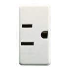 GEWISS - GEWGW20214 PRESA STANDARD USA 250/125V ac - 2P+T 15A 125V - SPINOTTI PIATTI PARALLELI ORIZZONTALI - 1 MODULO - SYSTEM WHITE