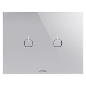 GEWISS - GEWGW16952CT PLACCA ICE TOUCH 3P TITANIO 2 SIMBOLI