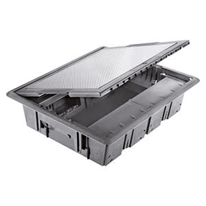 GEWISS - GEWGW24612 TORRETTA A SCOMPARSA 20P COPERCHIO INOX