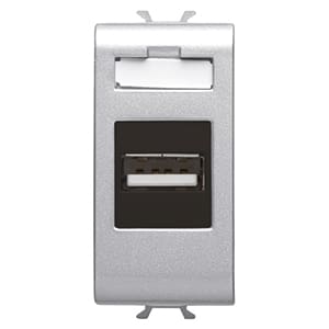 GEWISS - GEWGW14459 PRESA USB 1M TITANIO