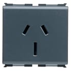 GEWISS - GEWGW30343 PRESA STANDARD AUSTRALIANO 250V ac - 2P+T 15A - 2 MODULI - PLAYBUS