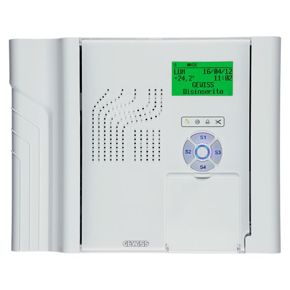 GEWISS - GEWGW10931 CENTRALE DI COMANDO COMBINATA - ANTIFURTO FILARE /RADIOFREQUENZA - 230V ac 50Hz - BIANCO - CHORUSMART