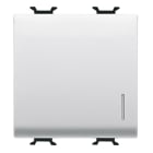 GEWISS - GEWGW10172 PULSANTE UNIPOLARE 250V ac - NA 16A ILLUMINABILE - CON DIFFUSORE - 2 MODULI - BIANCO LUCIDO - CHORUSMART