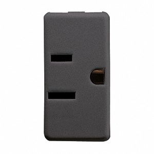 GEWISS GEWGW21216 PRESA 2P+T 15A 250V ST.USA SY/BK
