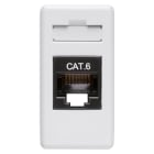 GEWISS - GEWGW20684 PRESA RJ45 - 4 COPPIE - CATEGORIA 6 - UTP - TOOLLESS - 1 MODULO - SYSTEM WHITE