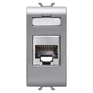 GEWISS - GEWGW14424 CONNETTORE RJ45 1M CAT.6 FTP TITANIO