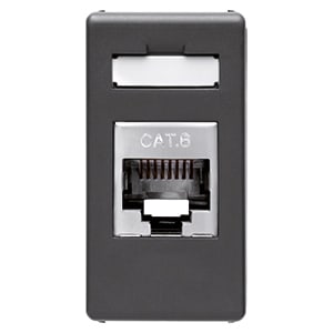 GEWISS - GEWGW21686 CONNETTORE RJ 45 CAT.6 FTP SY/BK