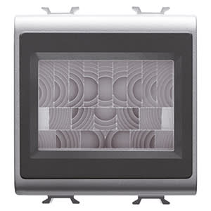 GEWISS - GEWGW14941 RIVELATORE VOLUMETRICO INFRAROSSI DA INCASSO - ANTIFURTO FILARE - TITANIO - CHORUSMART